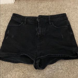 BDG pinup supper high rise black shorts